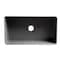 Alfi Brand Gray Matte Smooth Apron 33" x 18" Single Bowl Fireclay Farm Sink ABF3318S-GM - alternate 8